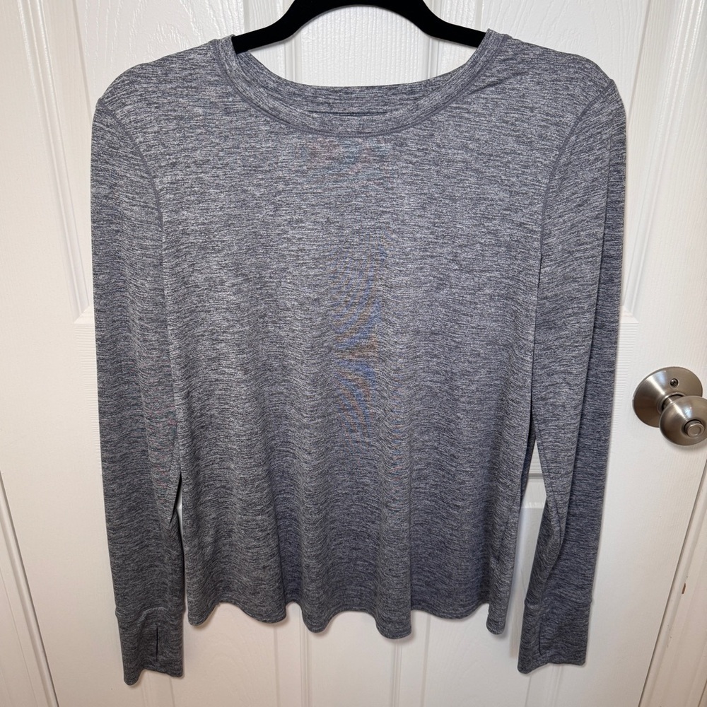Athleta Gray Long Sleeve Top